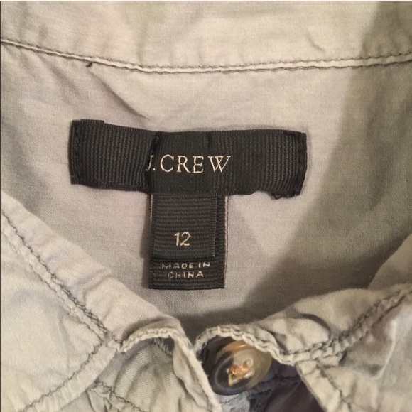 J. Crew Sage Green Lightweight Camp Shirt - Picture 3 of 3